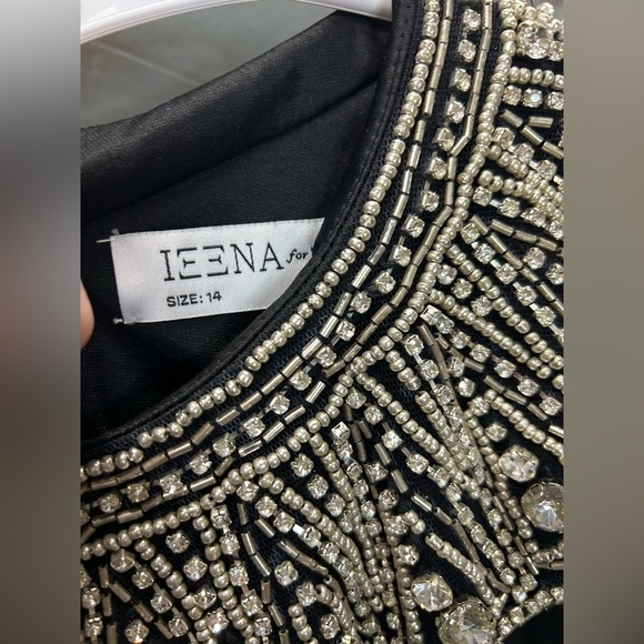 Mac Duggal 25926 NWOT Embellished Black Collar Jersey Gown - Picture 6 of 6